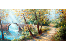 "Осень в Архангельском" 40см х 80см холст/масло