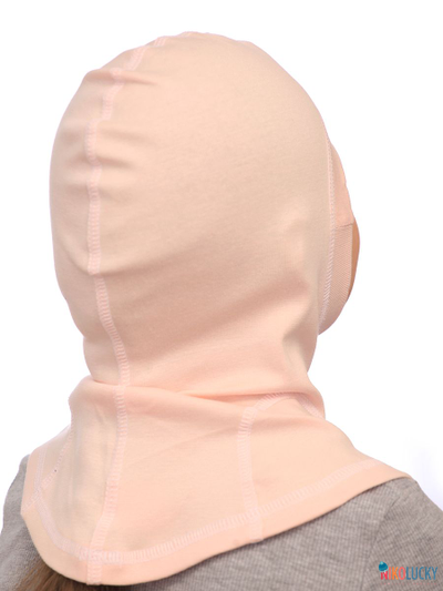 Шапка-шлем 23301-02 95%хлопок 5%лайкра, бежевый 50-52