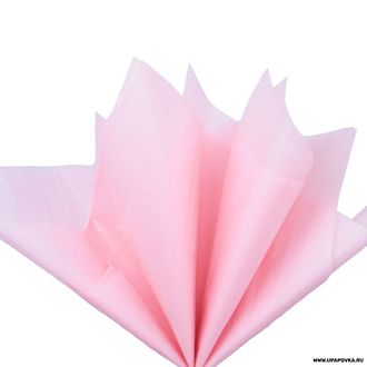 Бумага тишью 76х50 см 10 листов Светло-розовый
