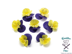 Виола обезвоженная Cat's eyes - Глаза кошки, 3 шт