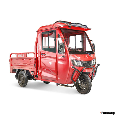 Грузовой электротрицикл Rutrike КАРГО Кабина 1500 60V1000W красный