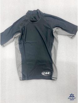 Футболка RASH GUARD СВВ Лайкра черно-серый р.L