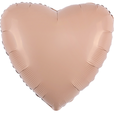 Шар (18''/46 см) Сердце, Винтажная роза, Матовый