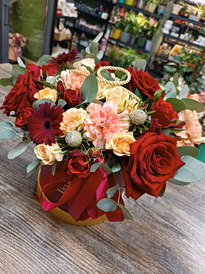 Композиция "Бордовая нежность"