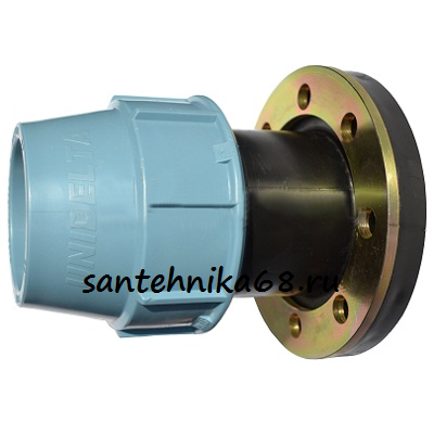 Муфта фланцевая для пэ ПНД труб Spektr 63*2" Unidelta DN 110 x 4"