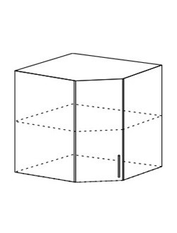Шкаф верхний угловой 600 (ШВУ 600 * 600)