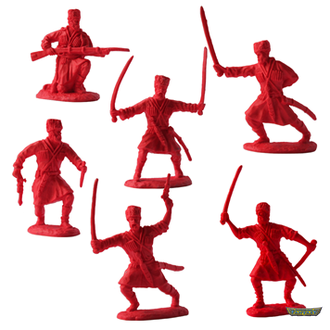 Набор солдатиков "Терские казаки" 6см ТЭП