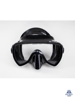 Маска для дайвинга DIVEMASTER ONE монолинза черный силикон