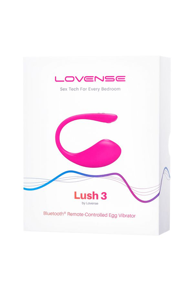 LE-10 Виброяйцо LOVENSE Lush 3, силикон, розовый, 18 см