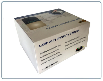 Моторизированная IP видеоняня WiFi (Настольная лампа с диммированием света и выбором цвета подсветки) с DVR, Full HD 2 Mp (HDSmartIPC)