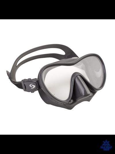 Маска для дайвинга с трубкой Scorpena комплект темно-серый (взрослый)