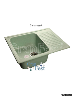 Керамическая мойка Granfest Гранфест GF-S645L реверсивная 1 секционная мойка