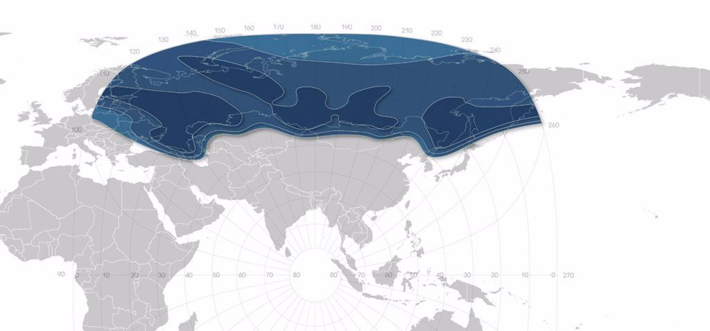 Спутник Ямал-401 на карте
