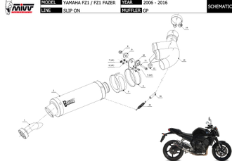 Глушитель Mivv GP Y.023.LXBC