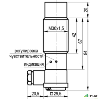 Емкостный датчик CSN ET81A5-12G-20-LZ