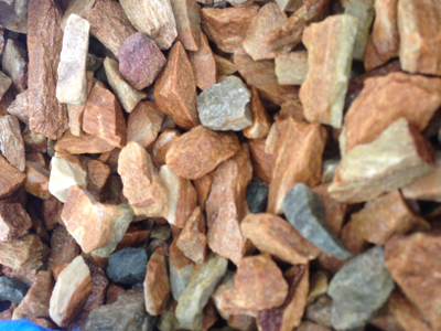 Щебень декоративный (желтый с блеском слюды). Златолит