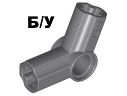 ! Б/У - Technic, Axle and Pin Connector Angled #5 - 112.5 degrees, Dark Bluish Gray (32015 / 4211034 / 6195445 / 6271356) - Б/У