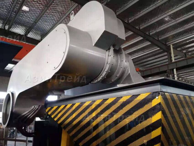 газоотводящая крышка тигельной печи