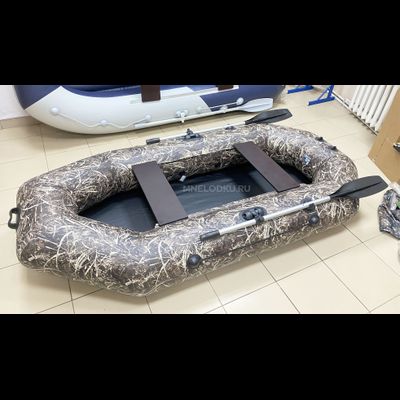 Надувная лодка Аква-Мастер 260 камуфляж темный камыш