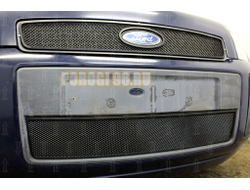 Защита радиатора Ford Fusion 2005-2012 black низ
