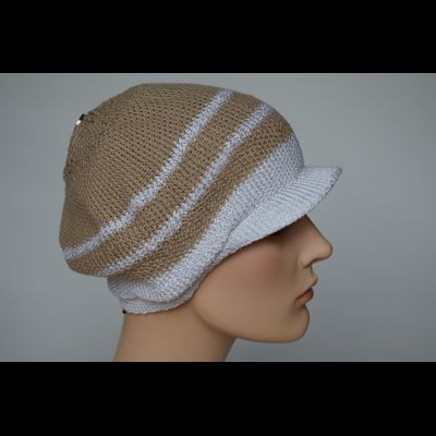 Кепка Vizio 5038 белая с бежевым