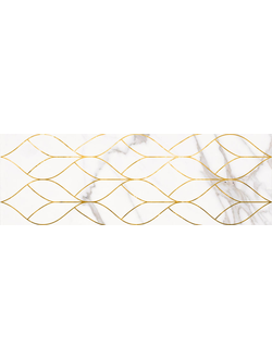 Настенная плитка декор Миланезе Дизайн 1664-0156 20х60 тресс каррара