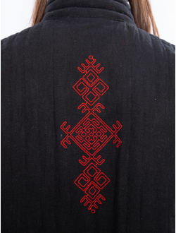 Жилетка "Родное тепло" черная