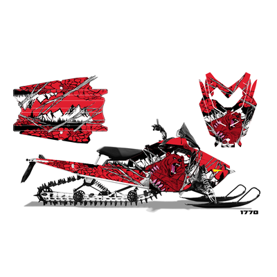 Наклейки снегоход Polaris RMK 2012 Екатеринбург УФА Тюмень Челябинск Пермь мотонаклейки.ру