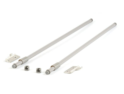 SALE 350мм Рейлинг для метабокса БЕЛЫЙ Firmax (2релинга+2крепл к стенке) FIRMAX