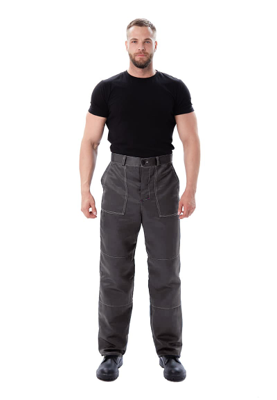 Костюм мужской "Дамаск" летний т. серый со св. серым