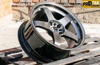 Комплект дисков R18 8,5J ET+25 5*114,3 Nismo LM Графит темный (J149)