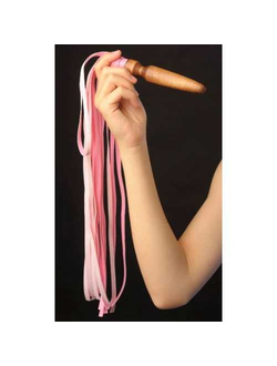 5021-4 Плеть комета с деревянной пробкой, розовая Sitabella