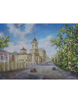 Картина Церковь Афанасия и Кирилла На Сивцевом Вражке Круглова Светлана