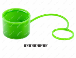 Заглушка (пыльник) наконечника гидравлического шланга, диаметр 56 мм Полиуретан 0-00-9751 (PU54/M80/зеленый)