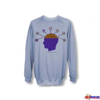 Свитшот "Granite Soft", флис, полиэстер 150 г/м.кв ГОЛУБОЙ