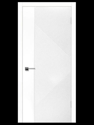 Дверь Межкомнатная - "SOLO-3" Белая Эмаль