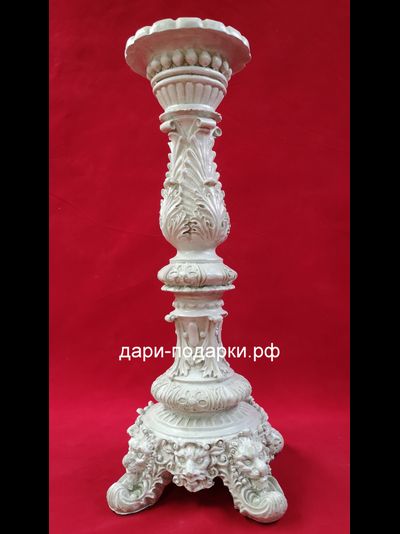 Подсвечник античный 45*20см   1,6 кг   полистоун Россия  1770-013060