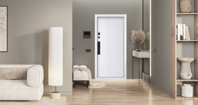 Стальная дверь   Конструктор (биометрический замок Smart lock Y23)