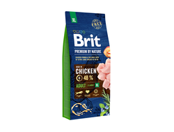 Сухой корм Brit (Брит) Premium by Nature Adult XL д/взрослых собак гигантских пород 15 кг