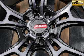 Комплект дисков R16 7,0J ET+38 4*100/4*114,3 RGW 040 Черный с полированными лучами под лаком (T451)