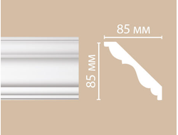 Потолочный плинтус из полиуретана с гладким профилем DECOMASTER (Декомастер) - 96406