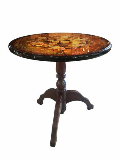 Стол с янтарем "Цветы Балтики"