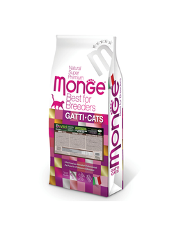 Корм котят и крупных кошек Monge BWild Grain Free беззерновой из мяса буйвола 10 кг