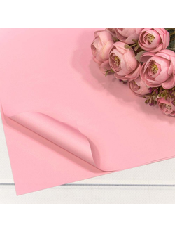 Пленка матовая в листах "Корейская" 56*56см 20шт Розовый №182 ПЛ28/9