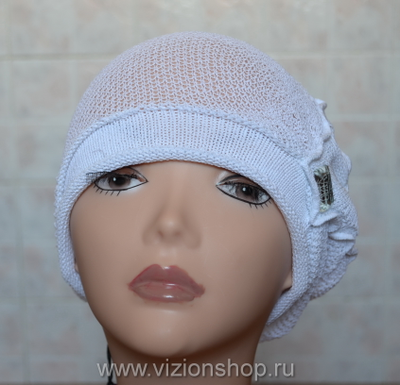 белый берет из хлопка купить Италия Визио