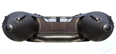 Лодка ПВХ Мастер Лодок Ривьера Гидролыжа 4000НДНД "Комби" Св.Серый / Чёрный