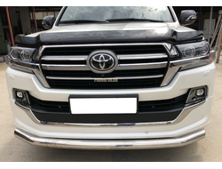 Защита переднего бампера d76 для Toyota Land Cruiser 200 Executive Lounge 2018-...