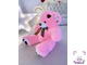 Плюшевый медведь 110 см розовый Тони