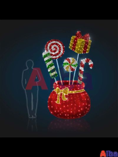 Световая фигура Мешок с подарками