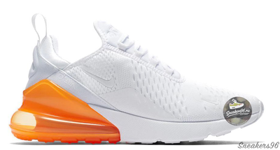 Nike Air Max 270 Бело-Оранжевые Женские  (36-40)
